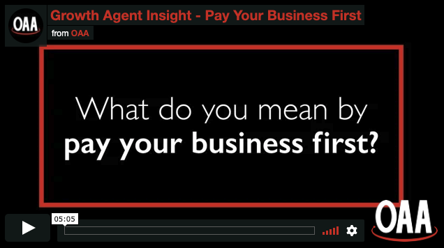 text: what do you mean by pay your business first 